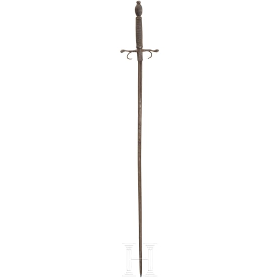 A Dutch cup-hilt rapier, circa 1680