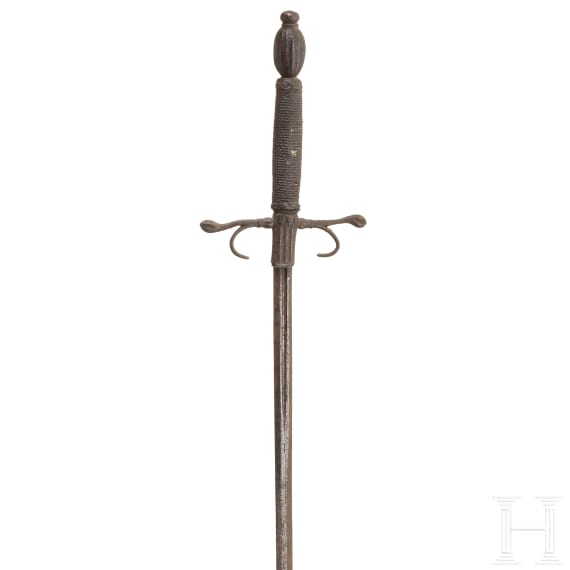 A Dutch cup-hilt rapier, circa 1680