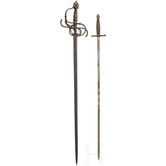 A rapier, collector's replica in the style of the 17th century
