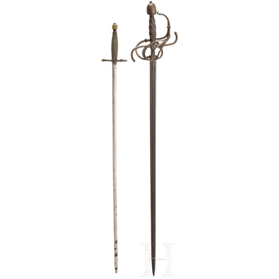 A rapier, collector's replica in the style of the 17th century