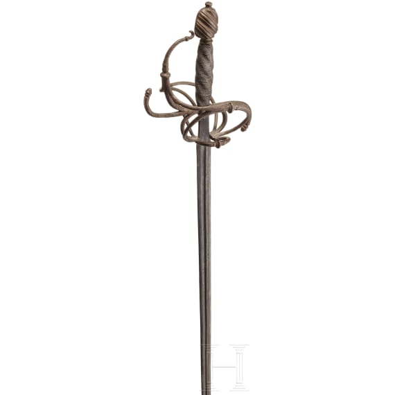 A rapier, collector's replica in the style of the 17th century