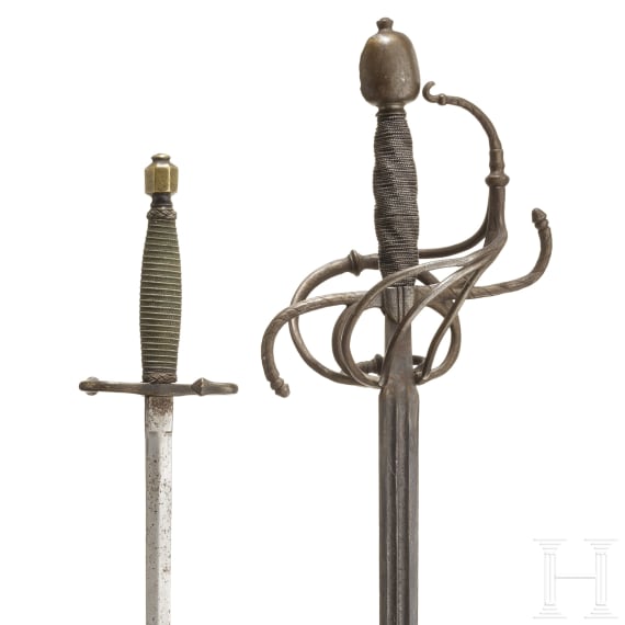 A rapier, collector's replica in the style of the 17th century