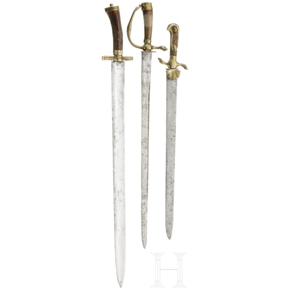 Two German hunting hangers, 18th and 19th century