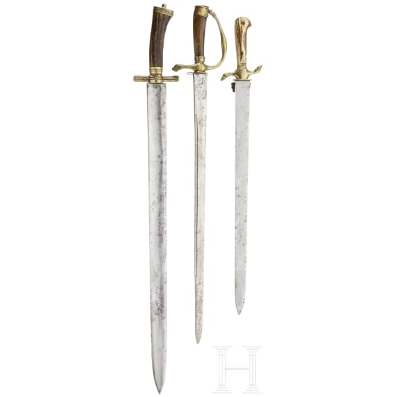 Two German hunting hangers, 18th and 19th century