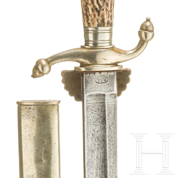 A German hunting hanger, circa 1880