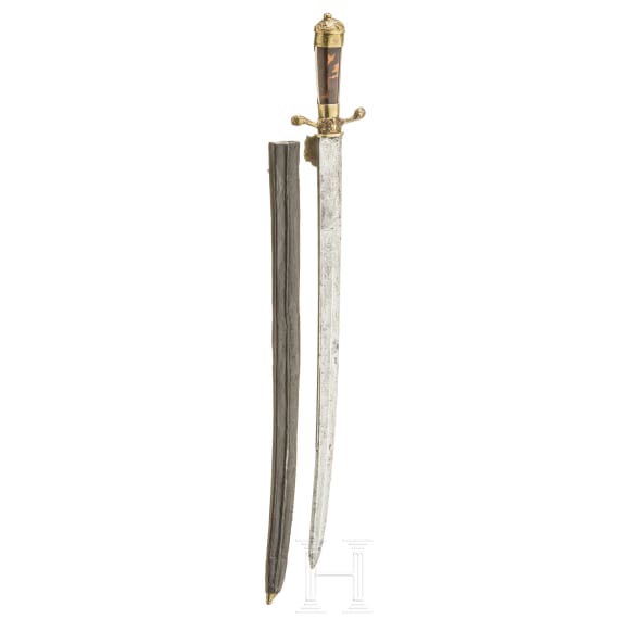 A German hunting hanger, circa 1760