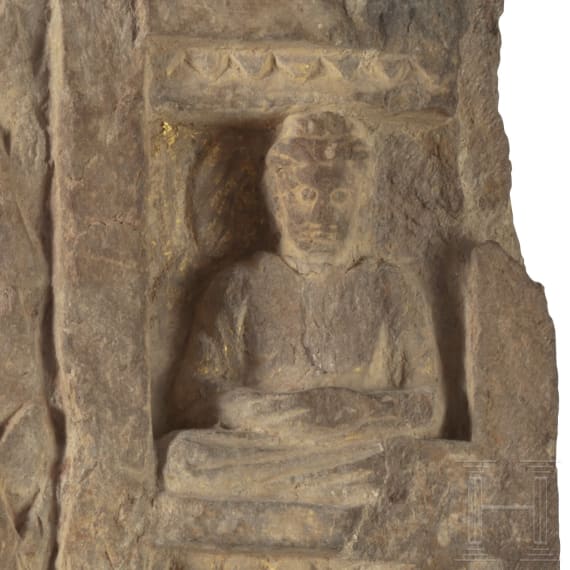 Drei Gandhara-Relieffragmente, Nordwestpakistan, 2. - 3. Jhdt.