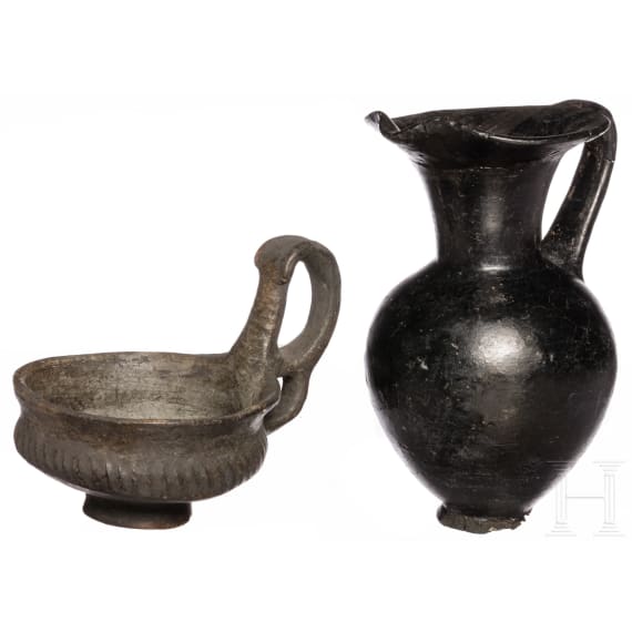 Zwei etruskische Tongefäße, 8. - 6. Jhdt. v. Chr.