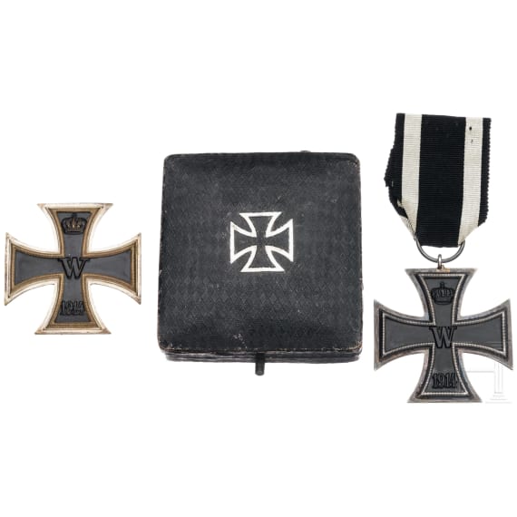 A cased Iron Cross 1914, 1st class