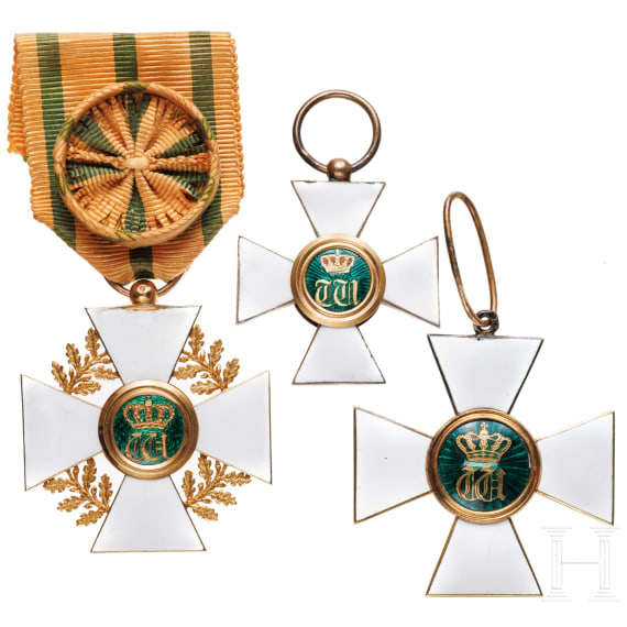 "Ordre de la Couronne de Chêne" - three Luxembourgian House Orders of the Oak Crown