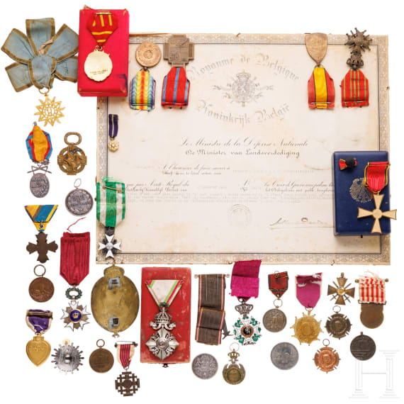 A small collection of international medals
