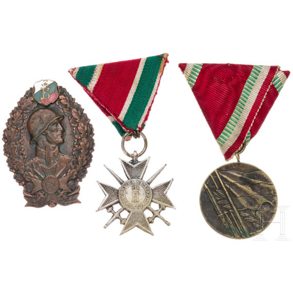 Three Bulgarian awards, 19th/20th century