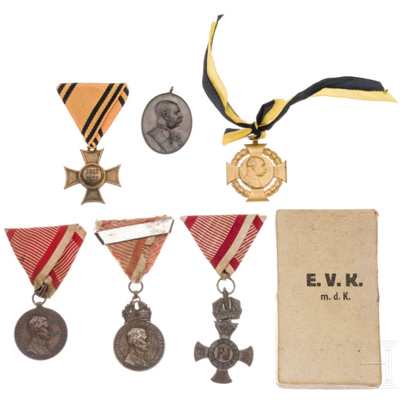 Six Austrian awards, 19th/20th century