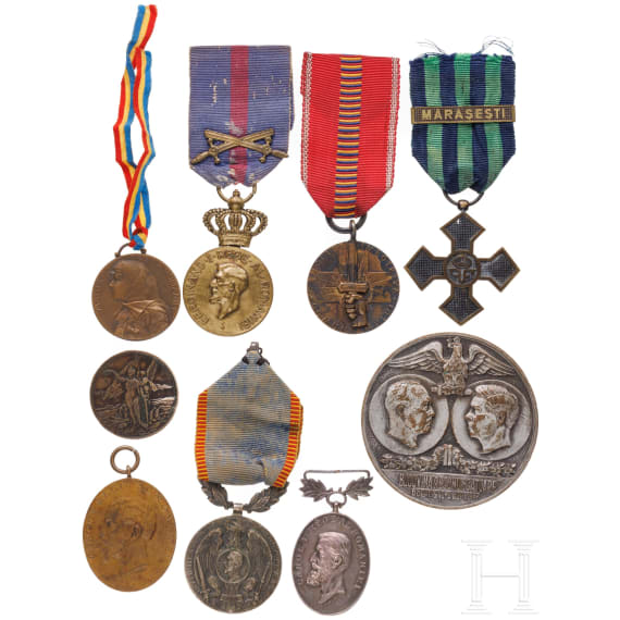 Nine medals, 19th/20th century