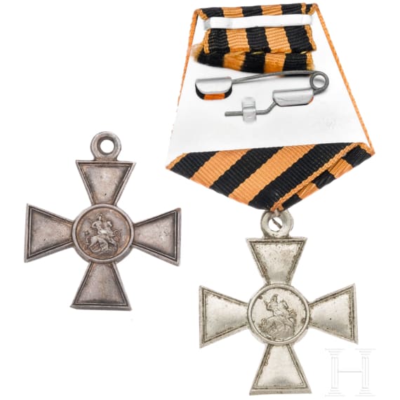 Two St. George's Crosses 4th class, 1894 - 1917