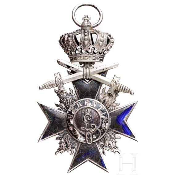 A Bavarian Military Order of Merit 4th class with crown and swords