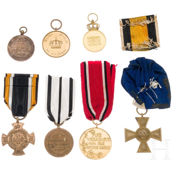 Seven Prussian awards, 19th/20th century