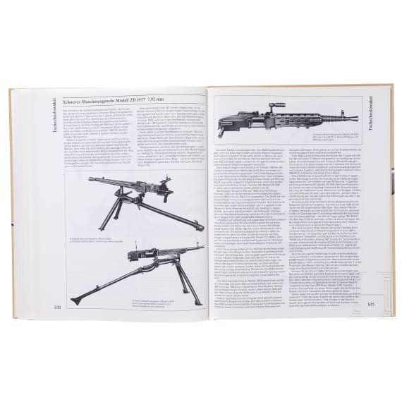 A collection of books on military firearms