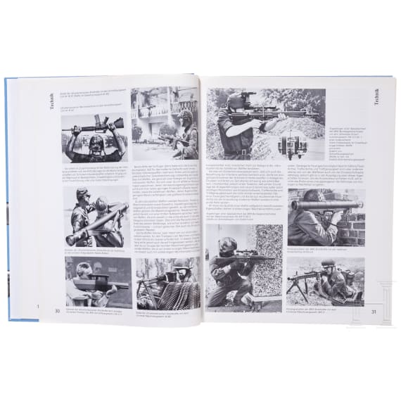A collection of books on military firearms