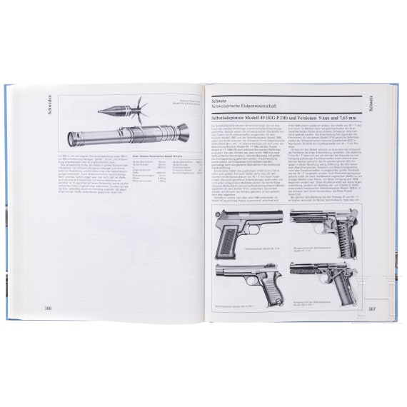 A collection of books on military firearms