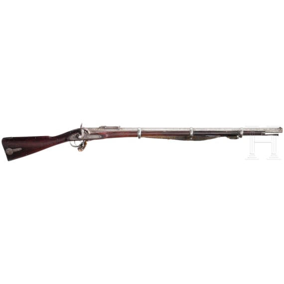 An Afghan percussion rifle after an English pattern, 19th century