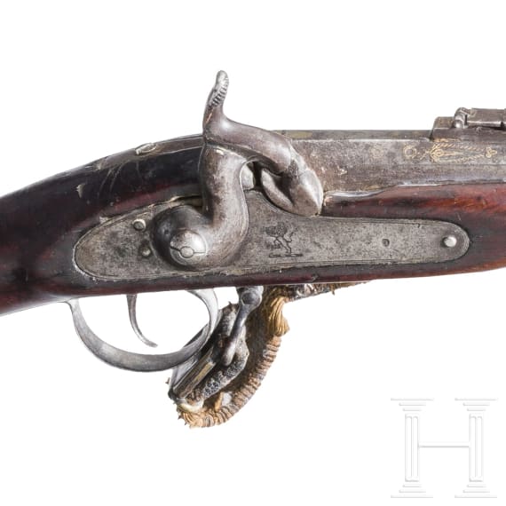 An Afghan percussion rifle after an English pattern, 19th century