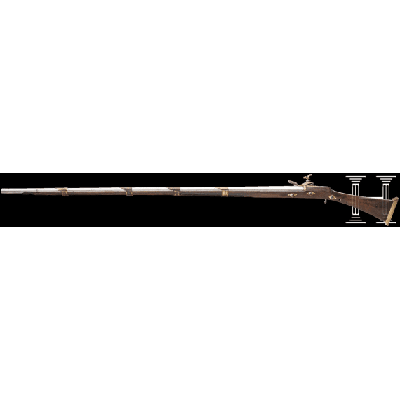 An Algerian miquelet rifle, mid-19th century