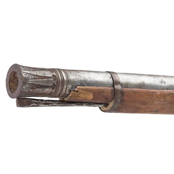 An Indian matchlock rampart gun, 19th century