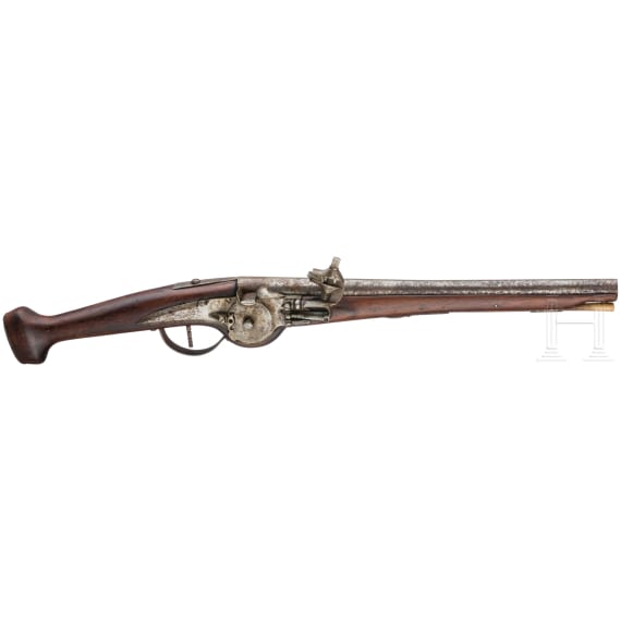 A wheellock pistol, collector's replica in the style of the 17th century