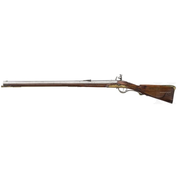A flintlock rifle by J. Eichstedt in Stralsund, ca. 1760