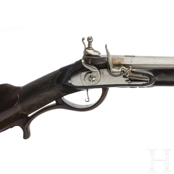 A French flintlock shotgun, circa 1760