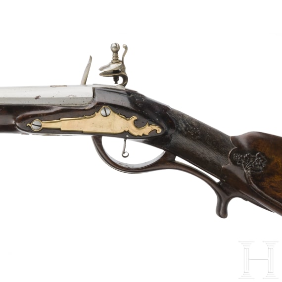 A French flintlock shotgun, circa 1760
