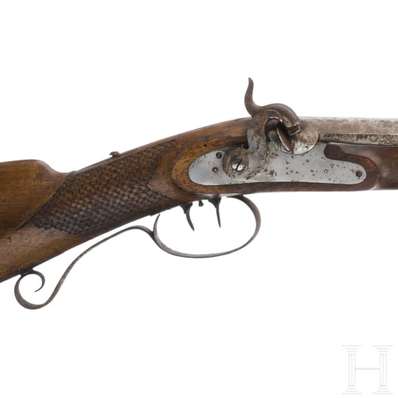 A German percussion rifle, ca. 1820