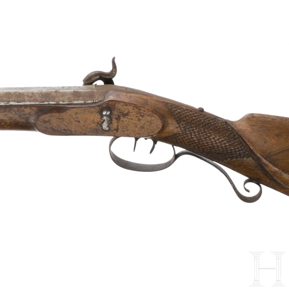 A German percussion rifle, ca. 1820