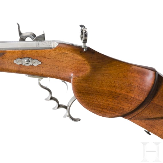 A percussion target rifle by Karl Pirko in Vienna, circa 1840