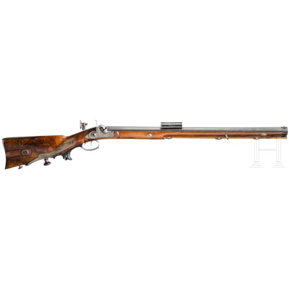 A percussion rifle by Bartusch in Vienna, circa 1850