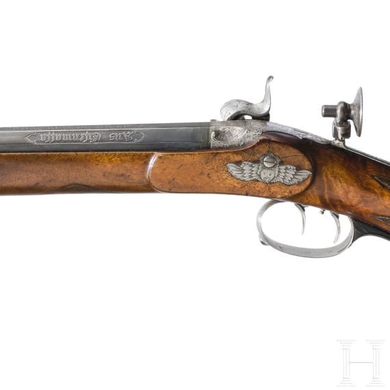 A percussion rifle by Bartusch in Vienna, circa 1850