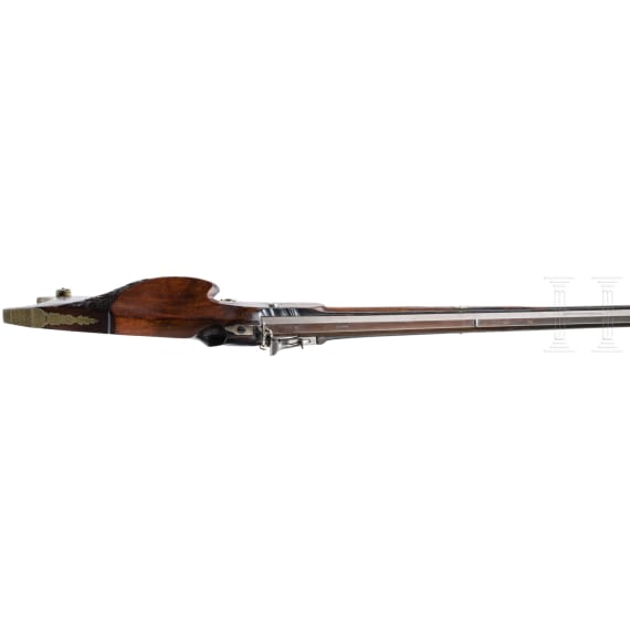 A South German/Austrian target percussion rifle by J. Sanftl, circa 1850