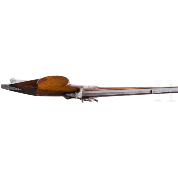 An Austrian percussion target rifle, circa 1850