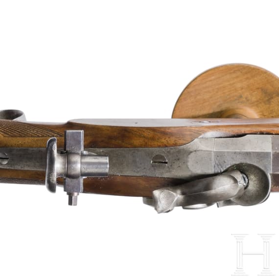 A percussion rifle, so called "Schweizer Stutzer", by Blanck in W&uuml;rzburg