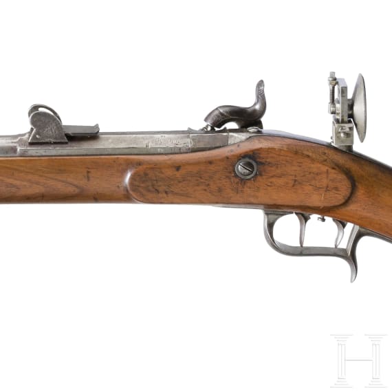 A percussion rifle M 1851, so called "Schweizer Stutzer", Oberndorf