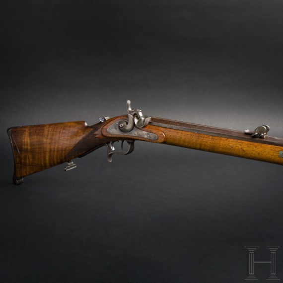 A percussion rifle M 1851, so called "Schweizer Stutzer"