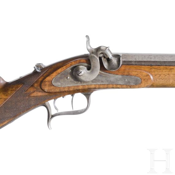 A percussion rifle M 1851, so called "Schweizer Stutzer"
