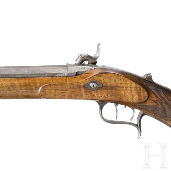 A percussion rifle M 1851, so called "Schweizer Stutzer"
