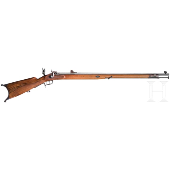 A percussion rifle M 1851, so called "Schweizer Stutzer", replica by Vollmer