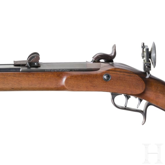 A percussion rifle M 1851, so called "Schweizer Stutzer", replica by Vollmer