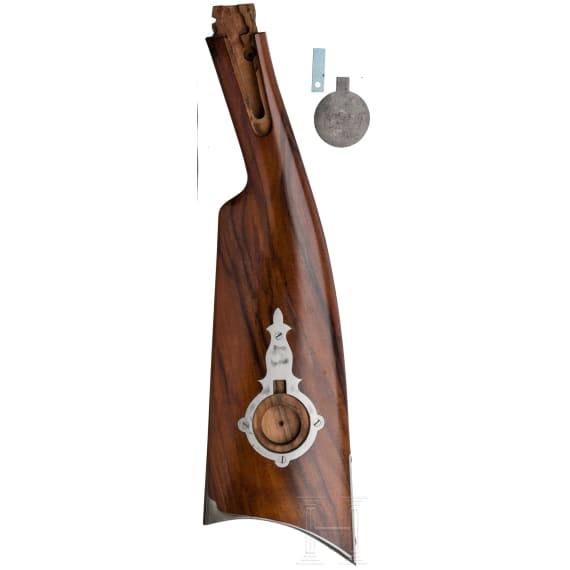 A percussion target rifle by Abijah C. Stevens, Hudson/N.Y., circa 1860