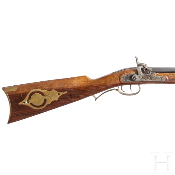 A percussion rifle, collector's replica in 19th century style