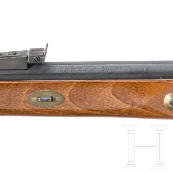 Two percussion rifles, replicas in the style of the "Hawken Rifle"