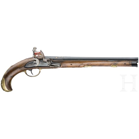 A flintlock pistol by Daniel Thiermay in Paris, circa 1740